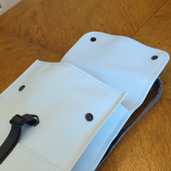 NWT Rains Backpack - Ash Color With Black Strap - Picture 6 of 7